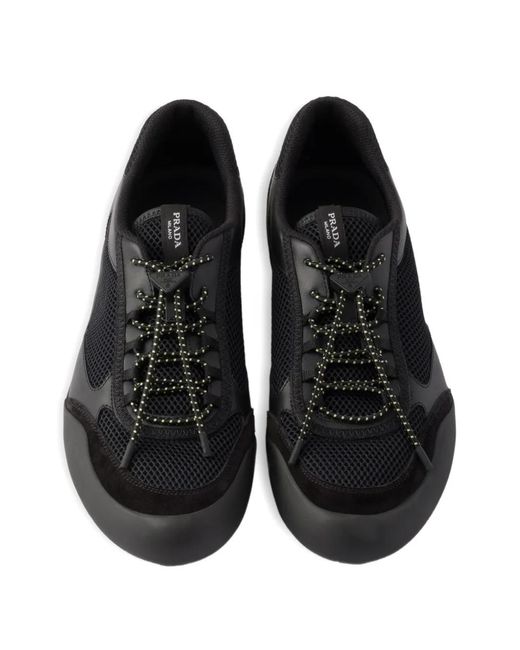 Baskets Speedrock À Logo Prada pour homme en coloris Black