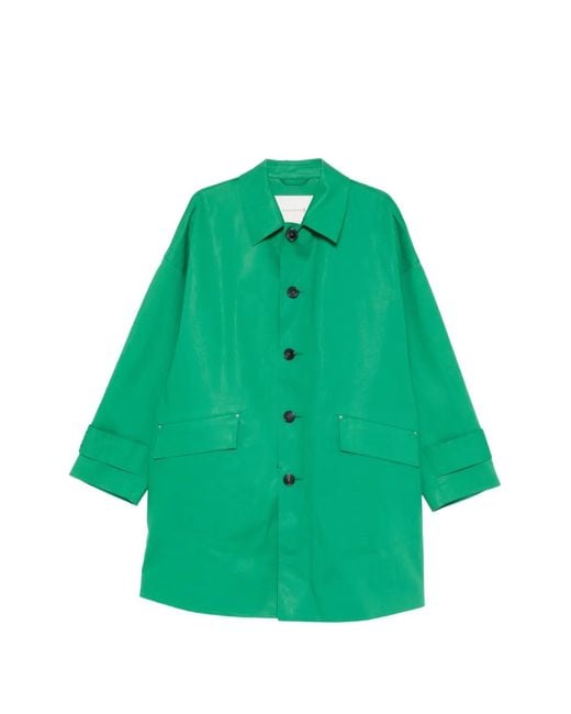 Mackintosh Green Humbiw Buttoned Flap-Pocket Jacket for men