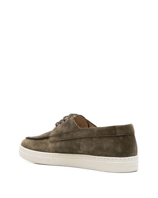 Stuart Weitzman Brown Suede Derby Shoes for men