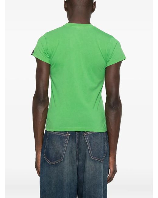 Martine Rose Green Crew-Neck T-Shirt for men