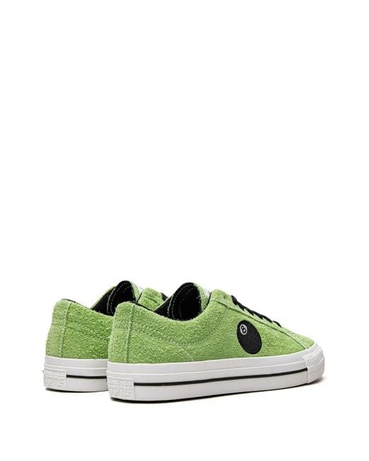Converse Green X Stüssy One Star Pro "8-Ball" Sneakers