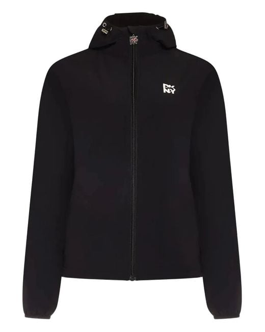 DKNY Black Hooded Jacket