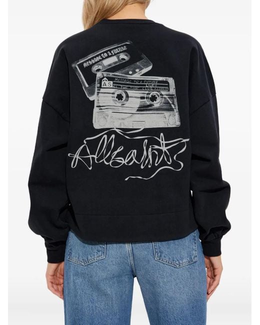 Sudadera Reel Lila de manga larga AllSaints de color Black