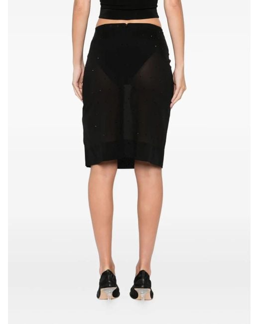 St. Agni Black Midirock mit Glasperlen