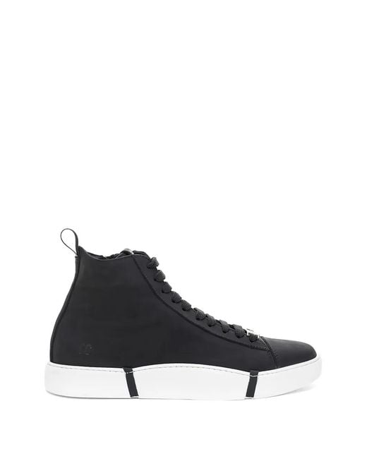 Roberto Cavalli Black High-Top Sneakers