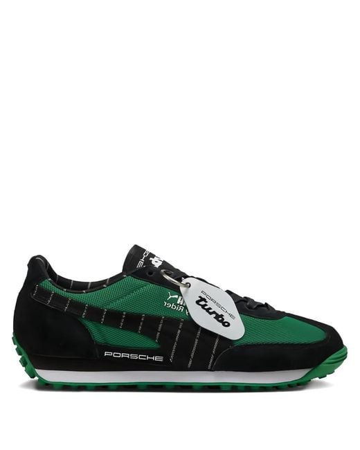 PUMA Green X Porsche Logo-Detail Sneakers for men