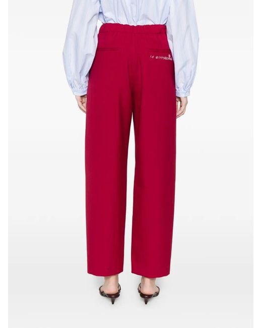 Marni Red Button Trousers