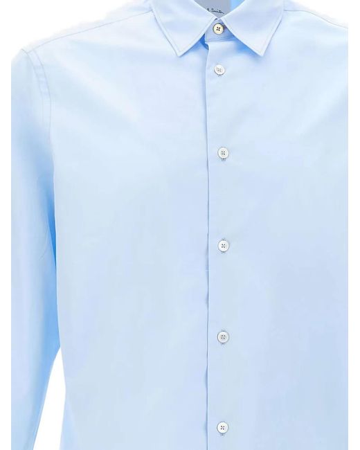 Paul Smith Blue Chemise Boutonnée À Manches Longues for men
