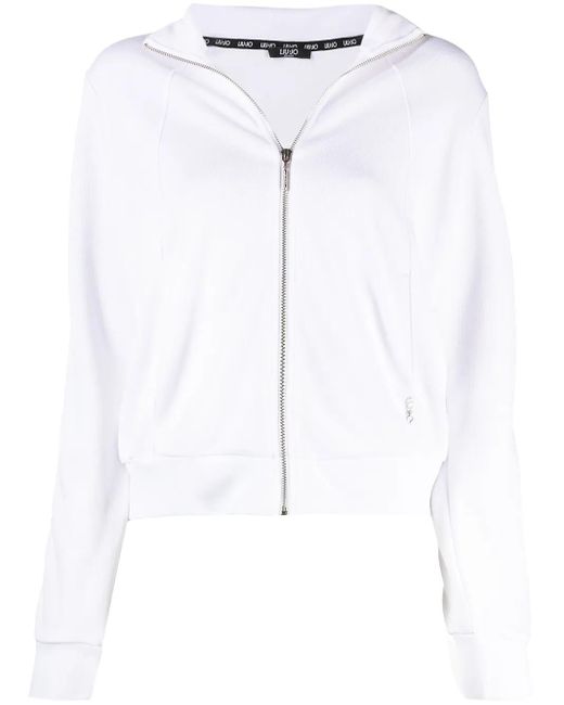 Liu Jo Blue Side-Stripe Track Jacket