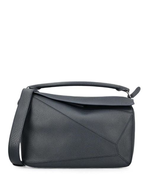 Loewe Black Large Puzzle Tote Bag for men