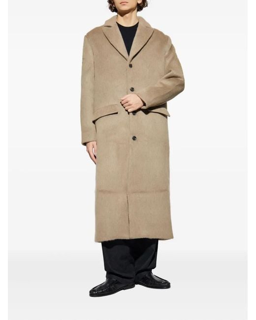 Samsøe & Samsøe Natural Single-Breasted Coat for men