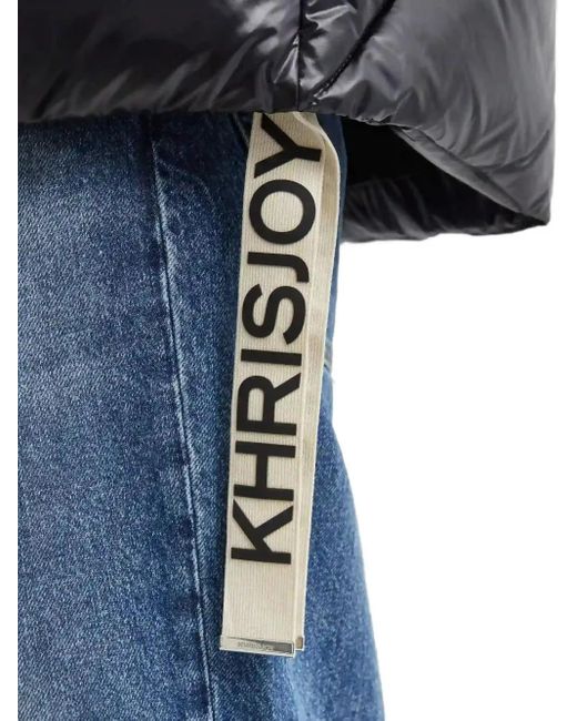 Khrisjoy Black Hooded Padded Coat for men