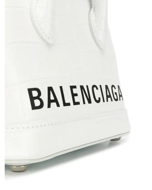 Balenciaga White Ville Small Aj Top Handle Bag
