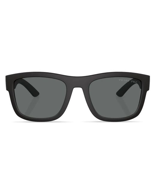 Prada Linea Rossa Black Ps 01Zs Square-Frame Sunglasses for men