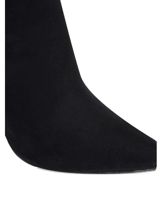 Ginissima Black 95Mm Suede Boots