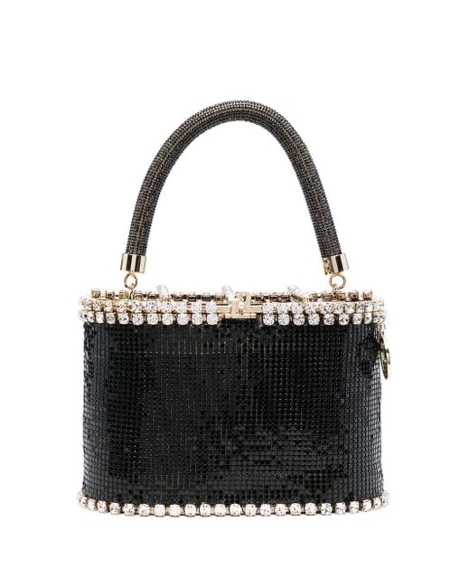 Rosantica Crystal-embellished Tote Bag in Black | Lyst