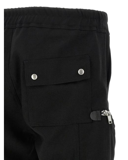 Rick Owens Cargo Broek Met Ritsdetail in het Black voor heren
