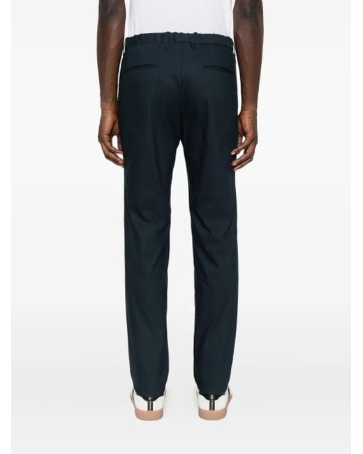 Incotex Blue Elasticated-Waist Trousers for men
