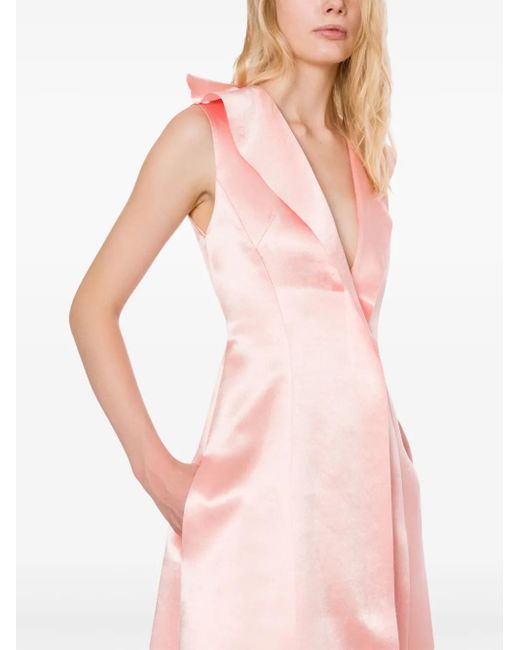 Philosophy Di Lorenzo Serafini Pink Midikleid Aus Satin