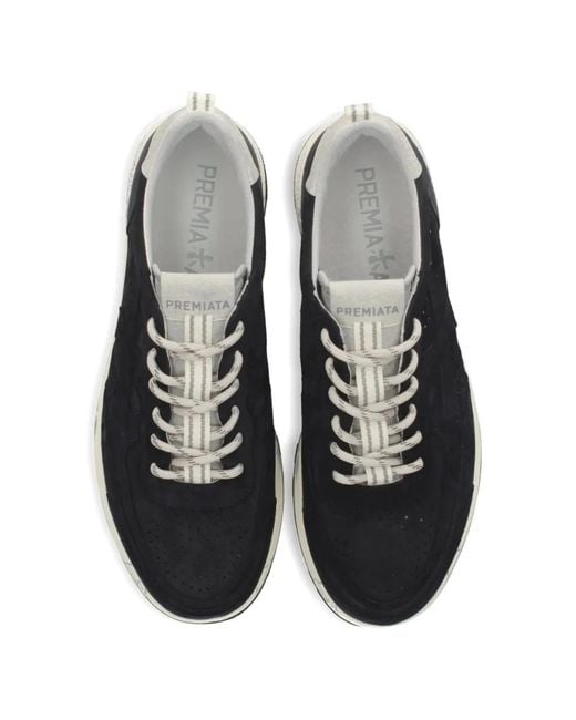 Premiata White Nous Sneakers for men