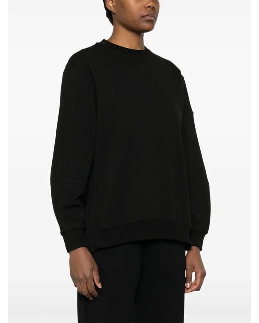 Moncler Black Embossed-Logo Cotton Sweatshirt