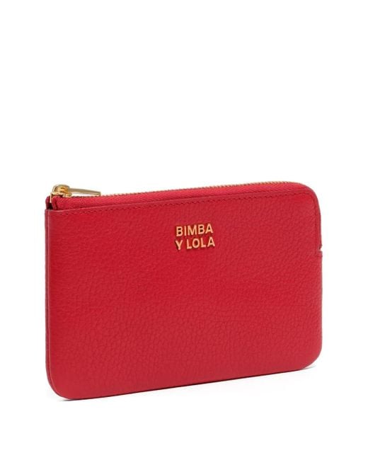 Portafoglio Con Zip di Bimba Y Lola in Red
