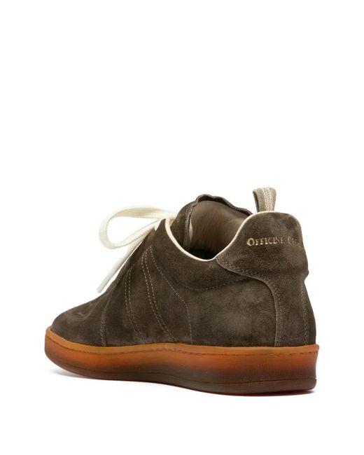 Officine Creative Brown Militia 002 Lace-Up Sneakers
