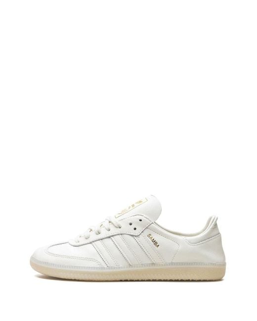 Adidas White Samba Decon Lace-up Sneakers for men