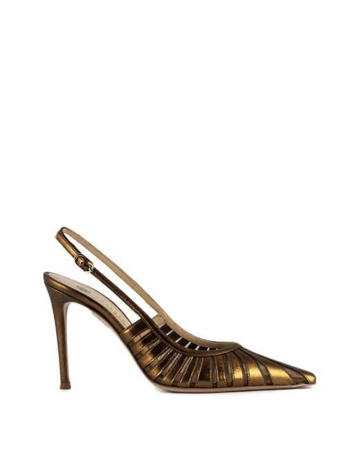 Roberto Festa Metallic Strap Heeled Pumps