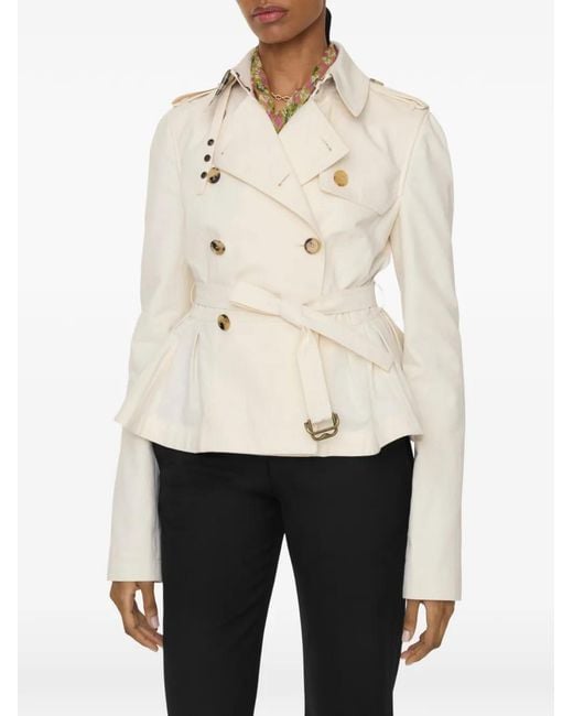 Burberry Natural Veste Isabella À Boucle