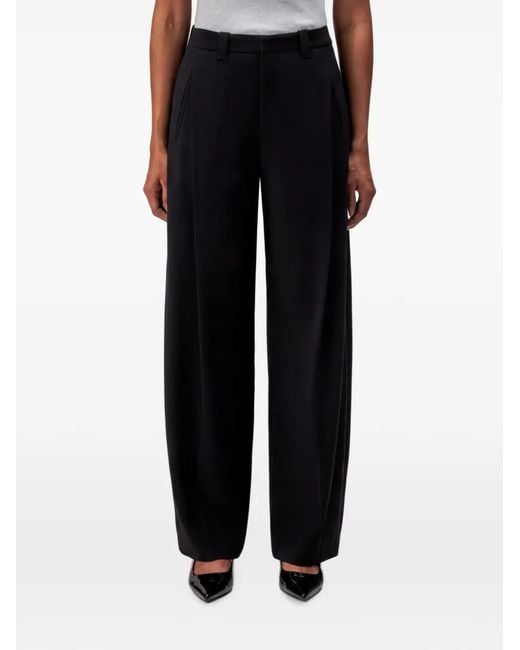 Drykorn Blue Pleated Tailored Trousers