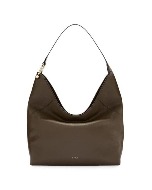 Furla Brown Lara Shoulder Bag L