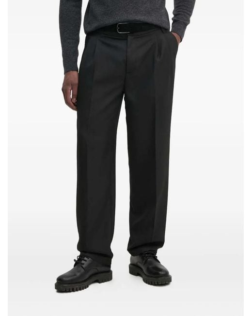 Versace Jeans Couture Black Logo-Patch Trousers for men