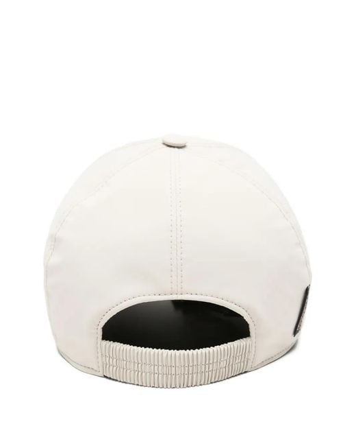Moorer White Logo-Detail Baseball Cap for men