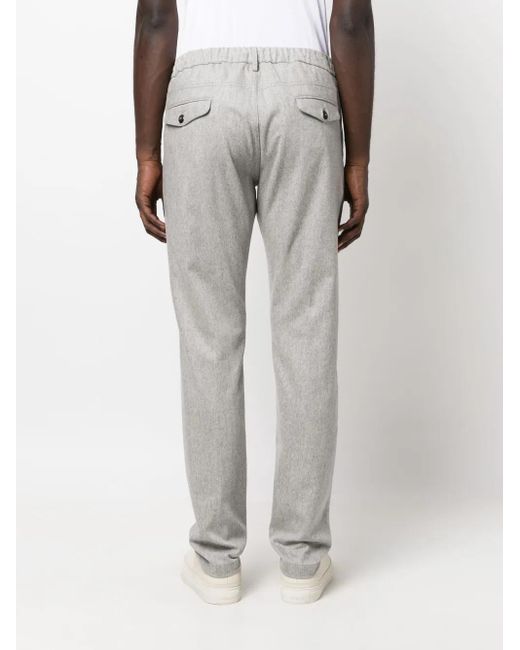 Eleventy Gray Jogger Pant Stretch Cashmere Blend Flannel for men