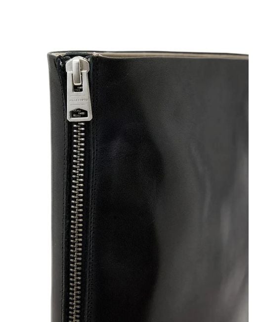 AllSaints Black Maxie Zip-Fastening Boots