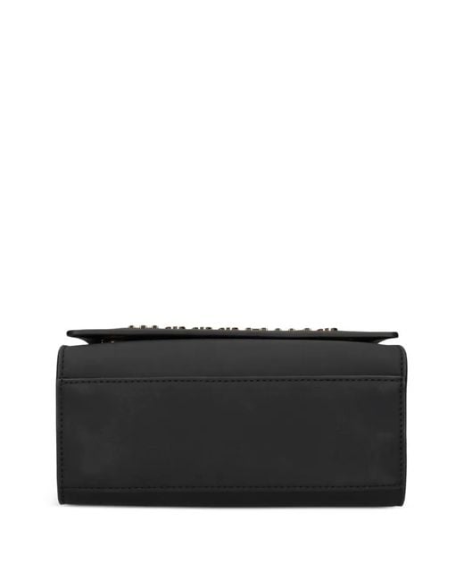 Love Moschino Black Logo-Plaque Tote Bag