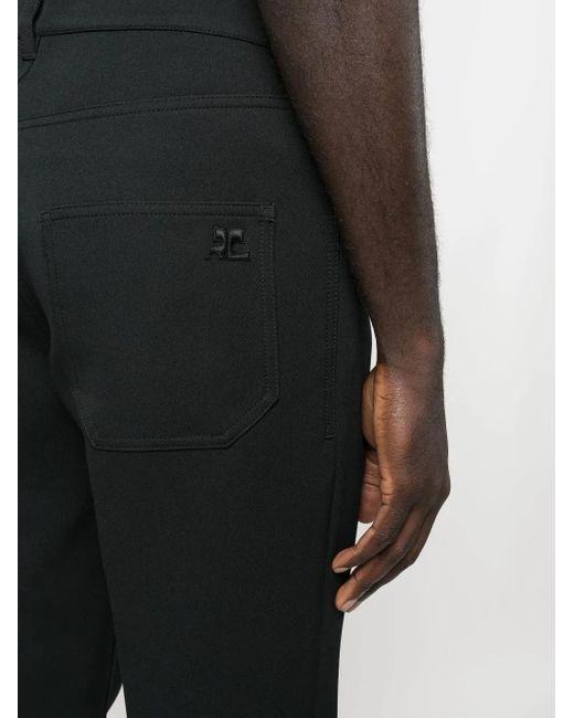 Courreges Broek Met Knopen in het Black voor heren
