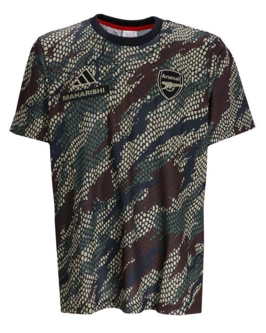 Adidas Black X Arsenal X Maharishi Camouflage-print Jersey for men