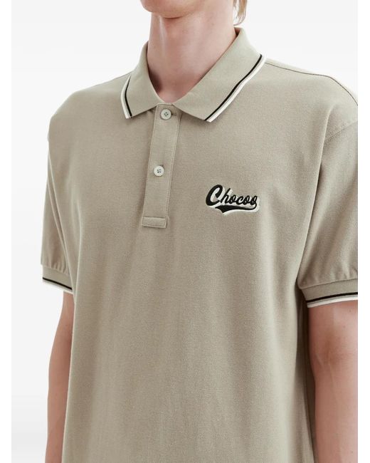 Chocoolate Natural Polo À Finitions À Logo for men
