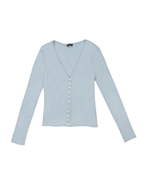 CALLIPYGIAN Blue V-Neck Cardigan