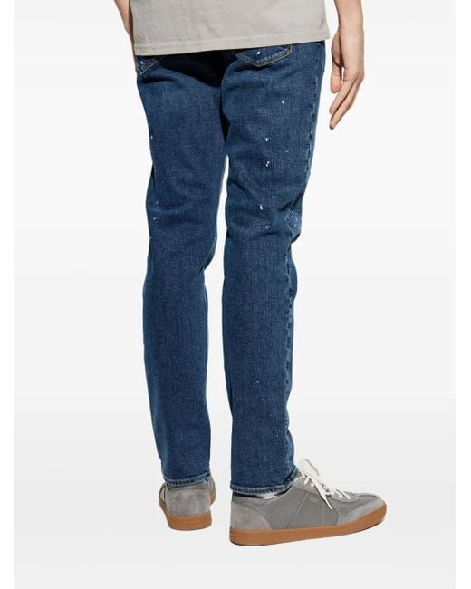 Emporio Armani Jeans Met Verfspatten in het Blue voor heren