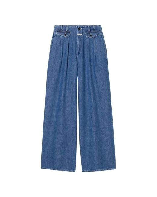 Closed Blue Wenda Pleated Jeans