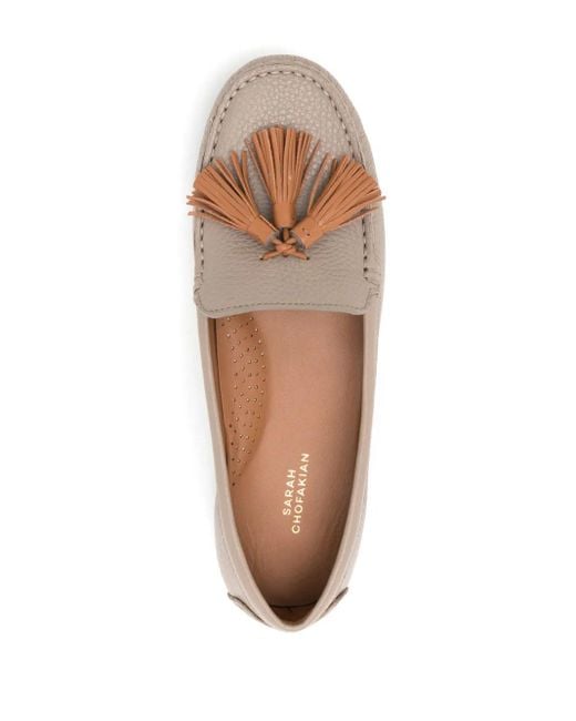 Mocassini Severine Con Nappa di Sarah Chofakian in Brown