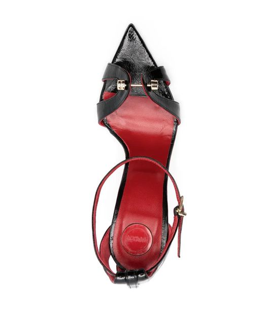 HARDOT Black Blood 100Mm Leather Sandals