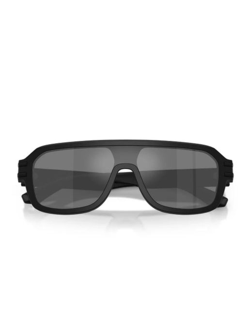 Dolce & Gabbana Gray Oversized Pilot Sunglasses for men