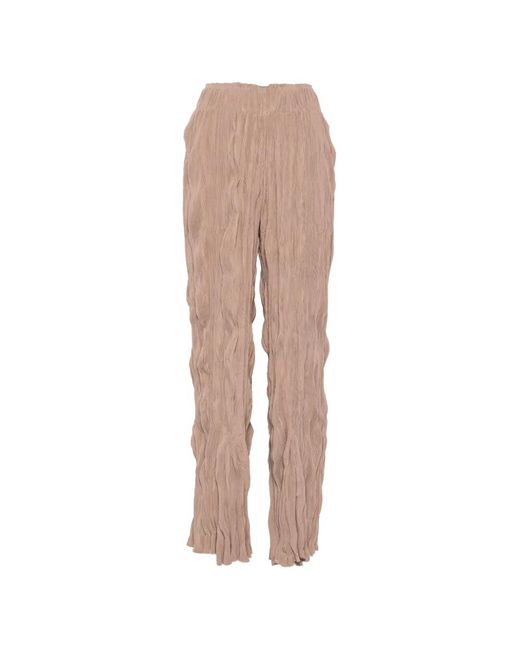 GONGDID DESIGN Natural Pleated Trousers