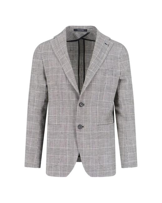 Tagliatore Geruite Blazer in het Gray voor heren