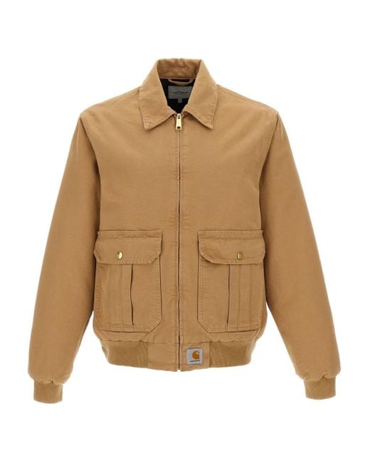 Carhartt Natural Quilted Stanton Cotton Jacket for men