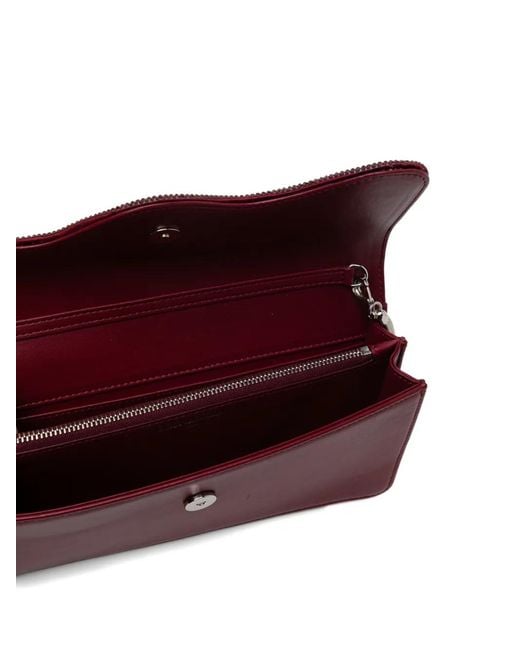 Rene Caovilla Purple Onda Clutch Bag